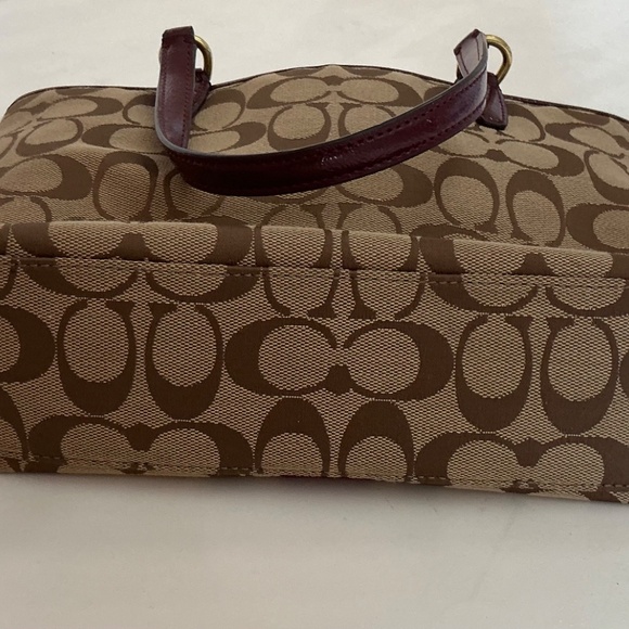 Coach vintage Mini bag maroon stripe - Picture 3 of 5